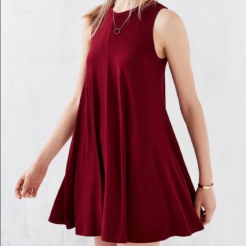 Silence and Noise Burgundy Dress